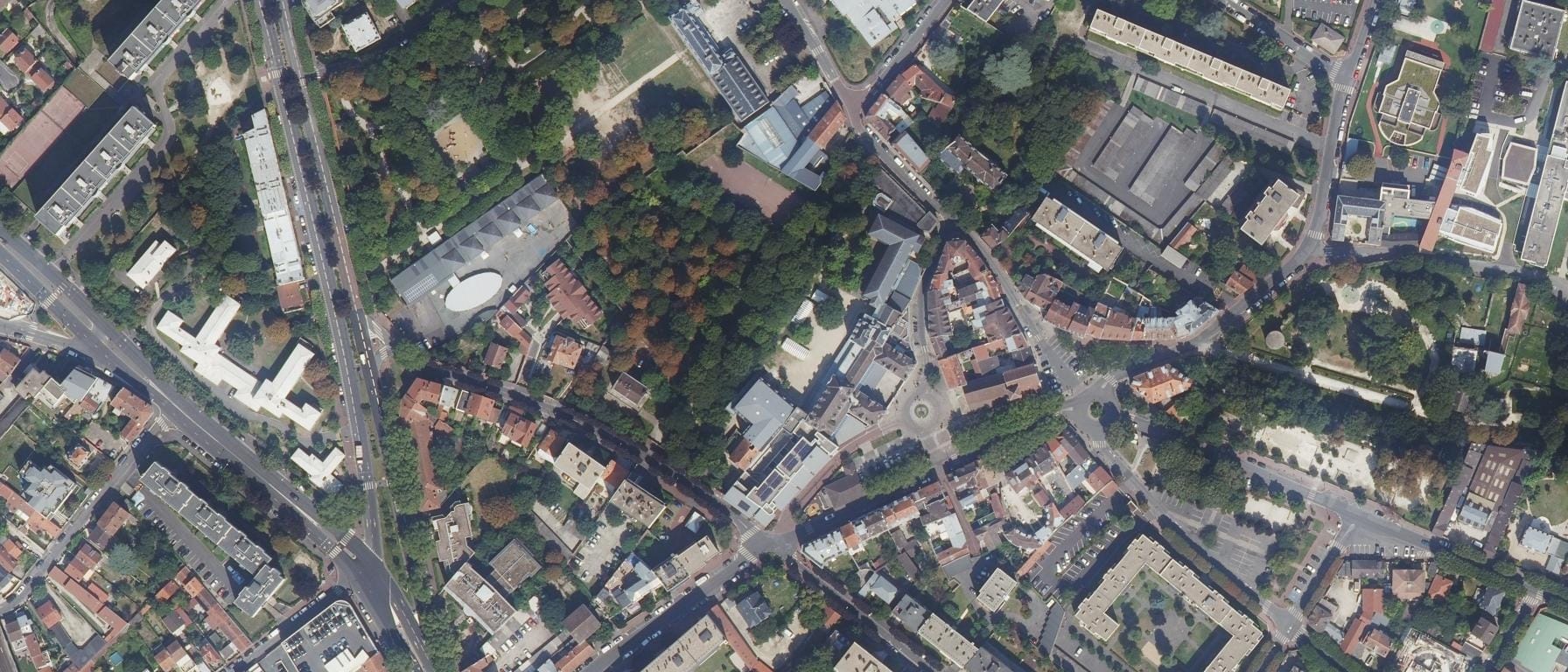 Vue aérienne de Lycée Teilhard De Chardin