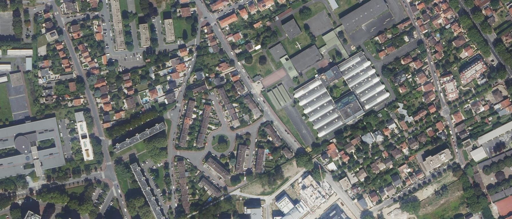 Vue aérienne de Lycée Edouard Branly