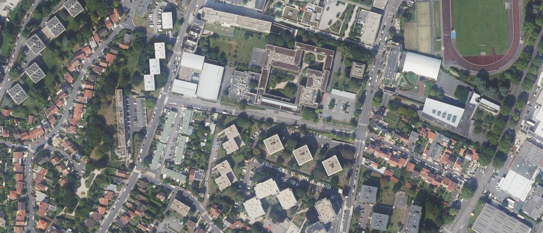 Vue aérienne de Lycée Frederic Mistral