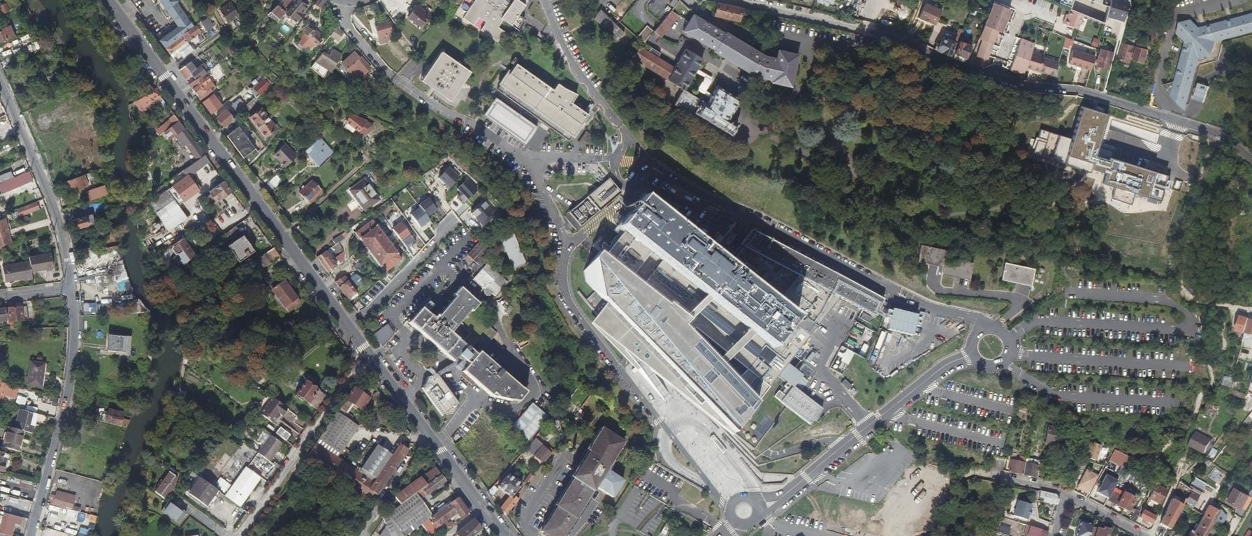 Vue aérienne de IFSI du CHI de Villeneuve-St-Georges