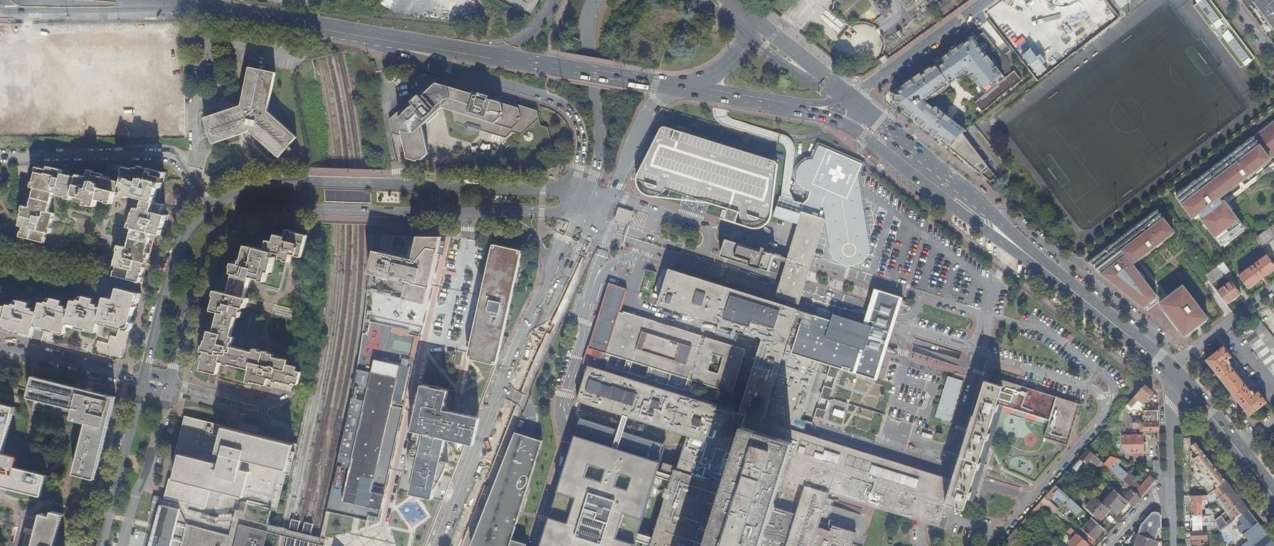 Vue aérienne de IFSI Henri Mondor (AP-HP)