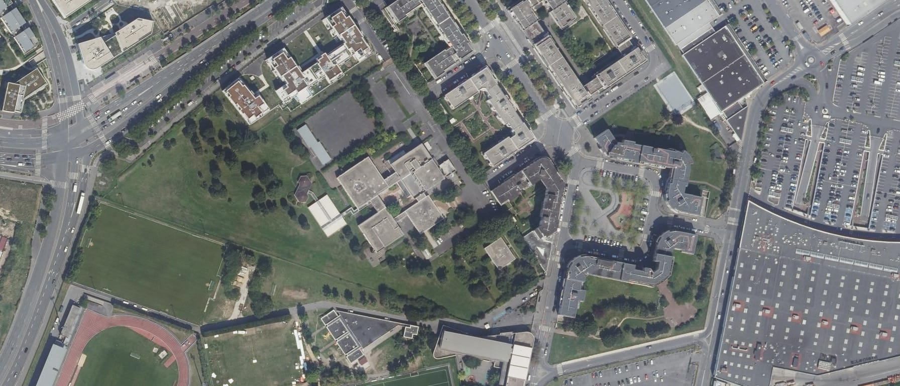 Vue aérienne de INSPE de Bonneuil
