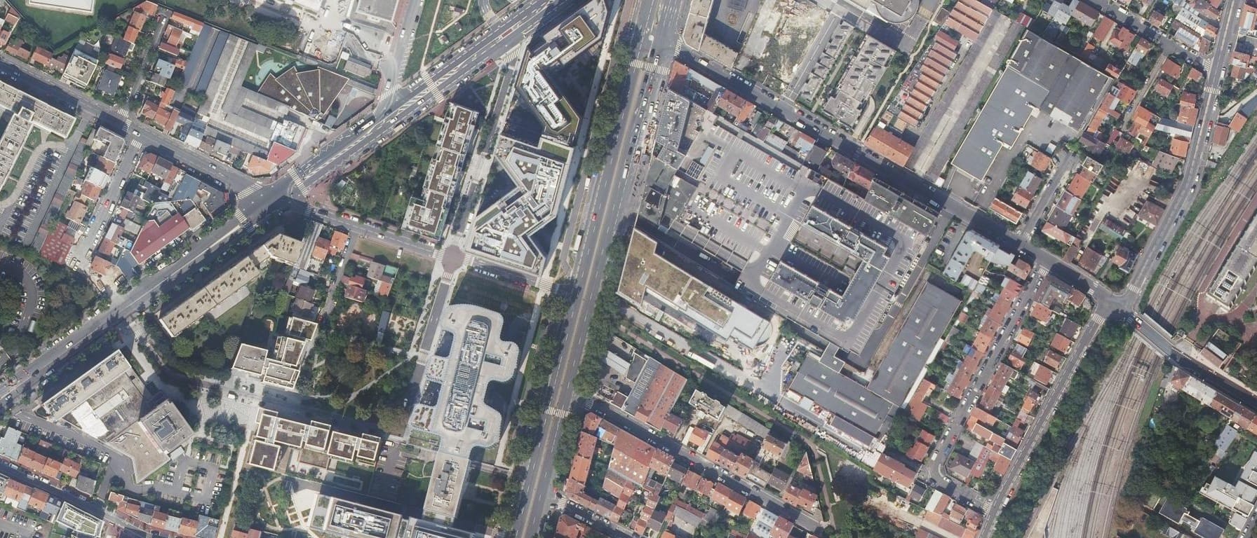 Vue aérienne de ESITC Paris - Ingénieur BTP - Génie Civil - Construction