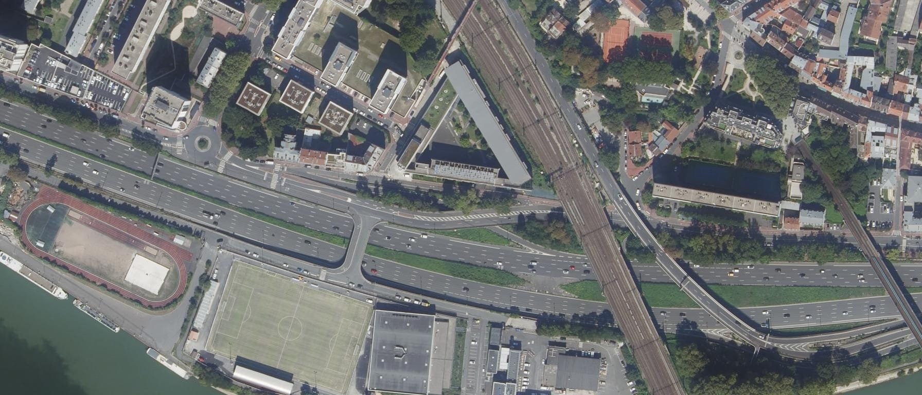 Vue aérienne de Lycée Robert Schuman