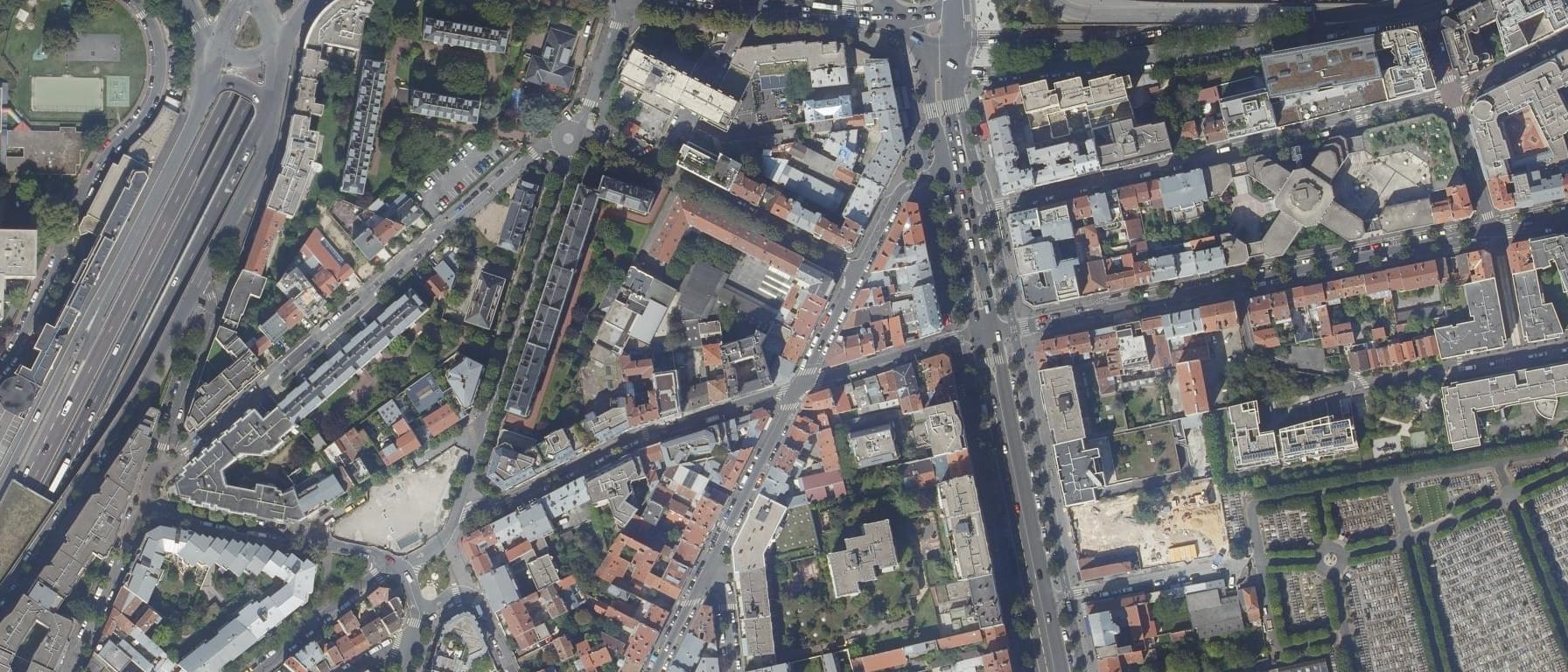 Vue aérienne de Lycée Pierre Brossolette
