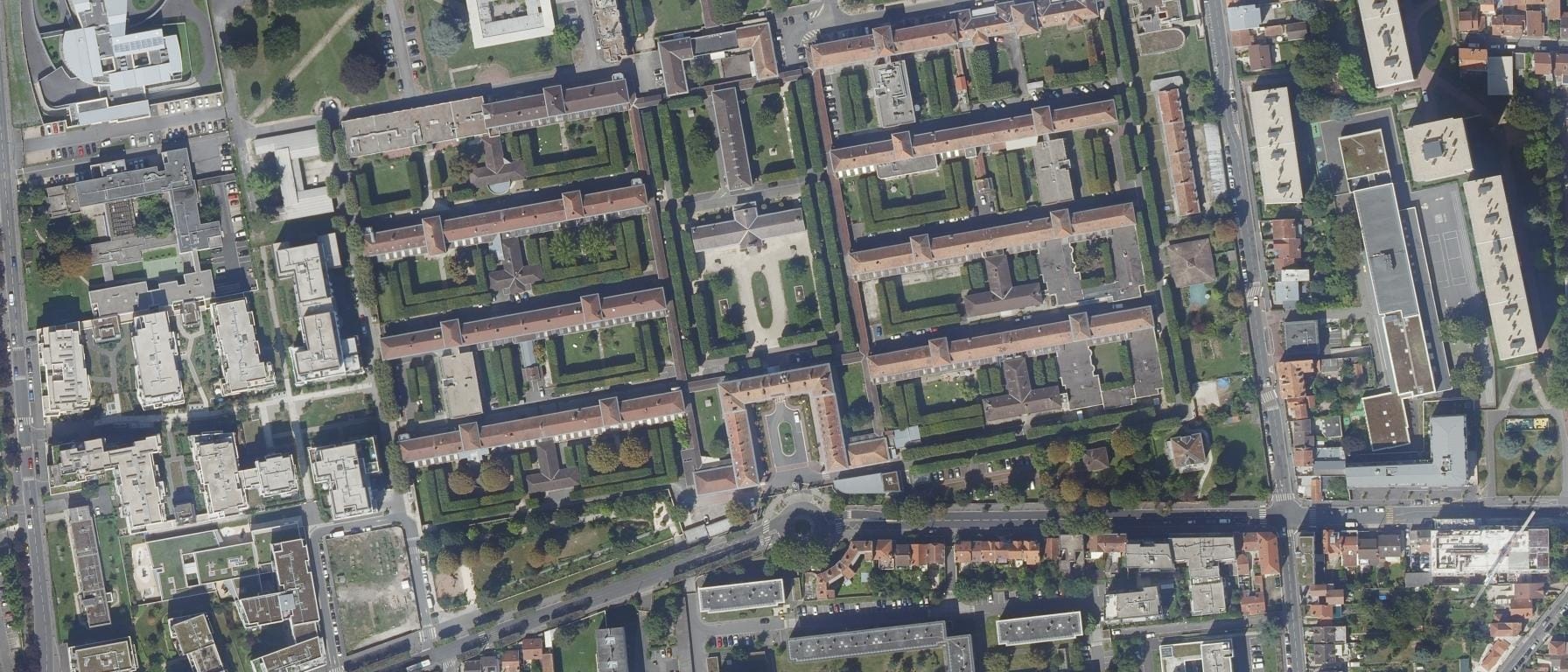 Vue aérienne de IFSI CH Paul Guiraud