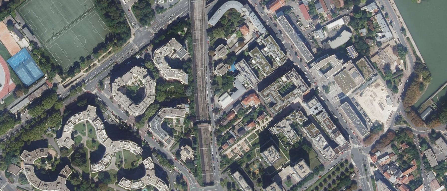 Vue aérienne de LGT SAINTE MARIE