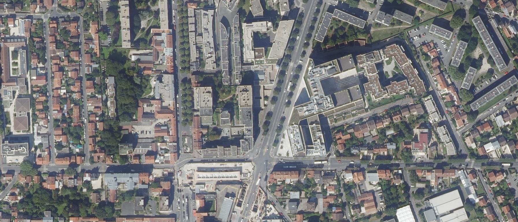 Vue aérienne de Aivancity School of AI & Data for Business & Society (Villejuif - 94)