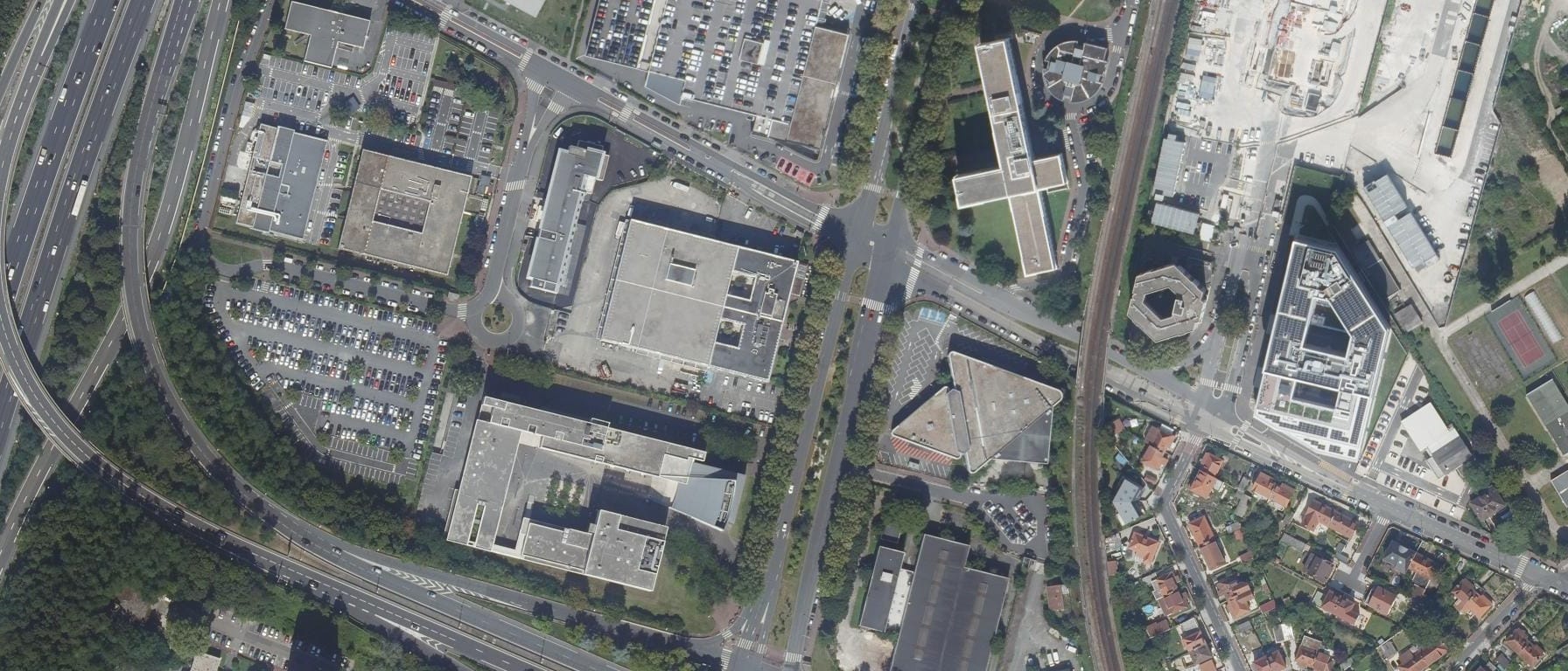 Vue aérienne de CFA Groupe Alternance Créteil