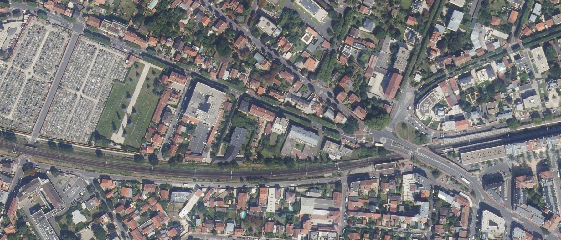 Vue aérienne de CFA ICS SAINT MAUR