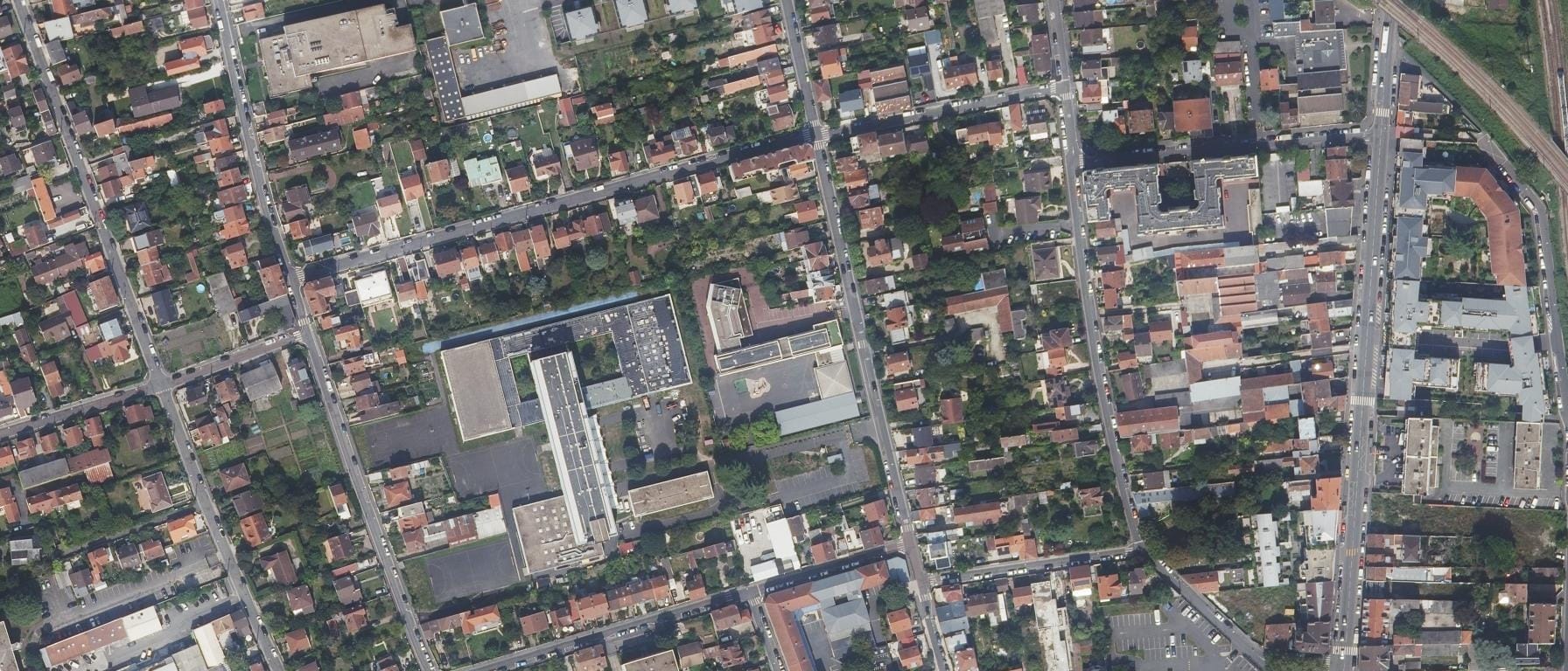 Vue aérienne de Lycée Georges Braque