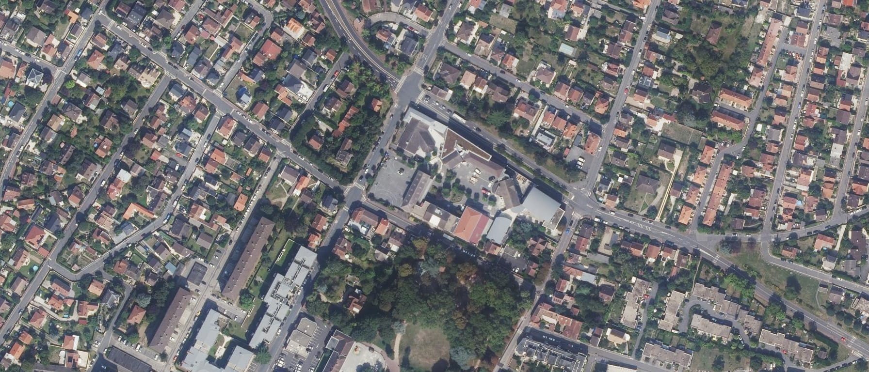 Vue aérienne de Lycée polyvalent Jeanne d'Arc