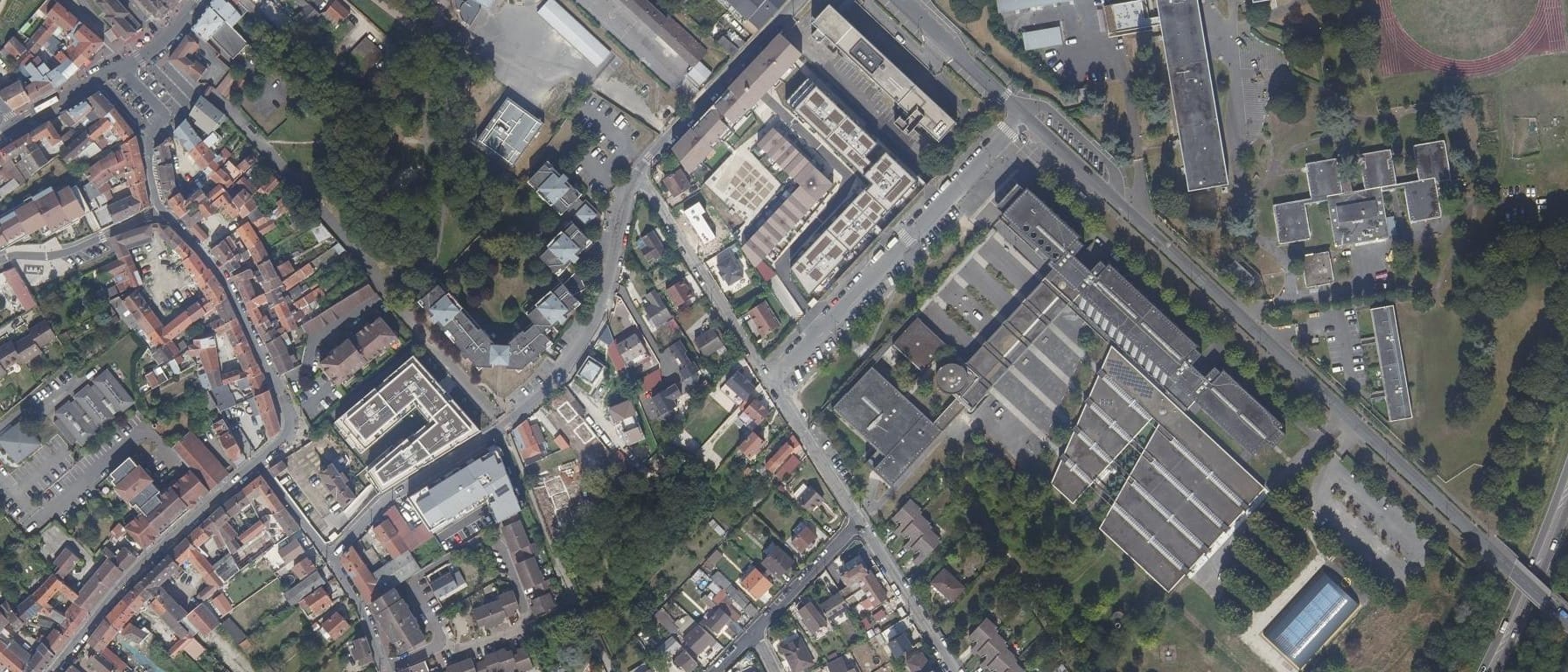 Vue aérienne de Lycée Polyvalent Maryse Condé