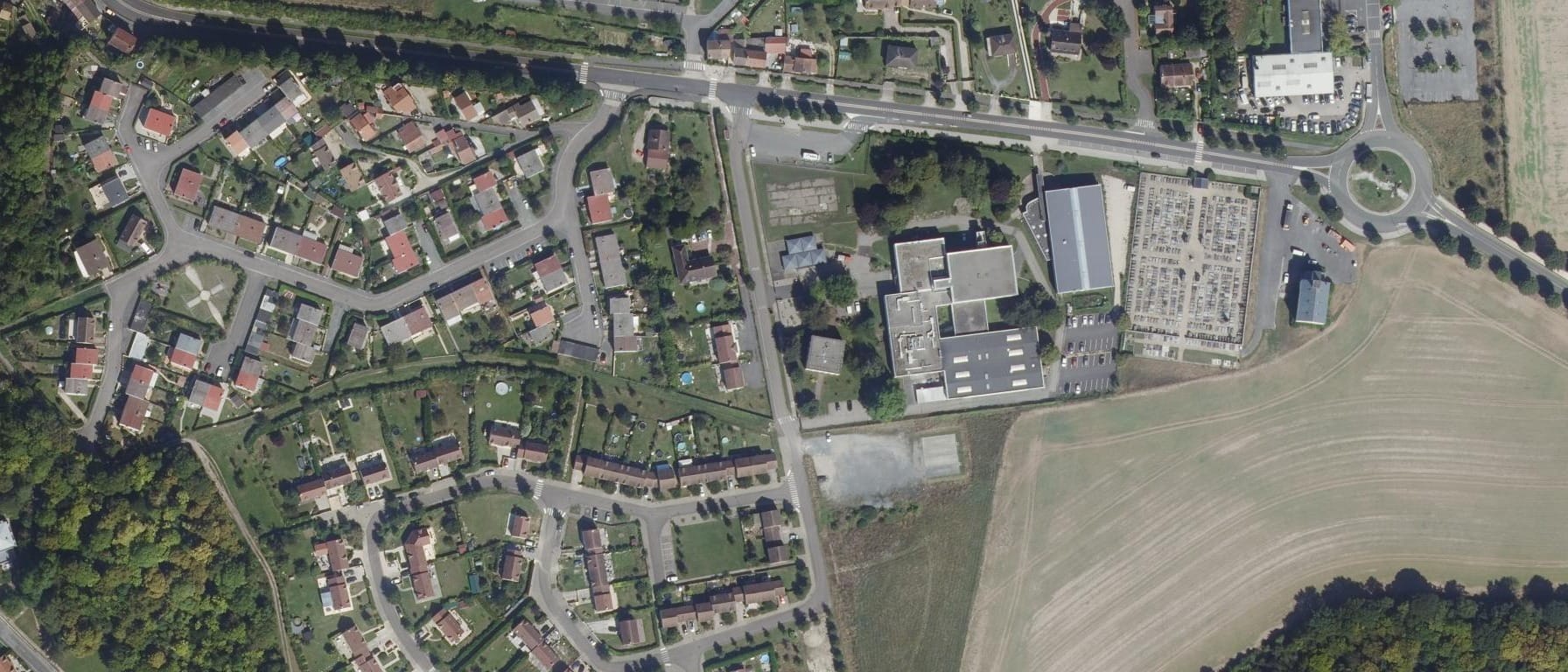Vue aérienne de Lycée professionnel Du Vexin