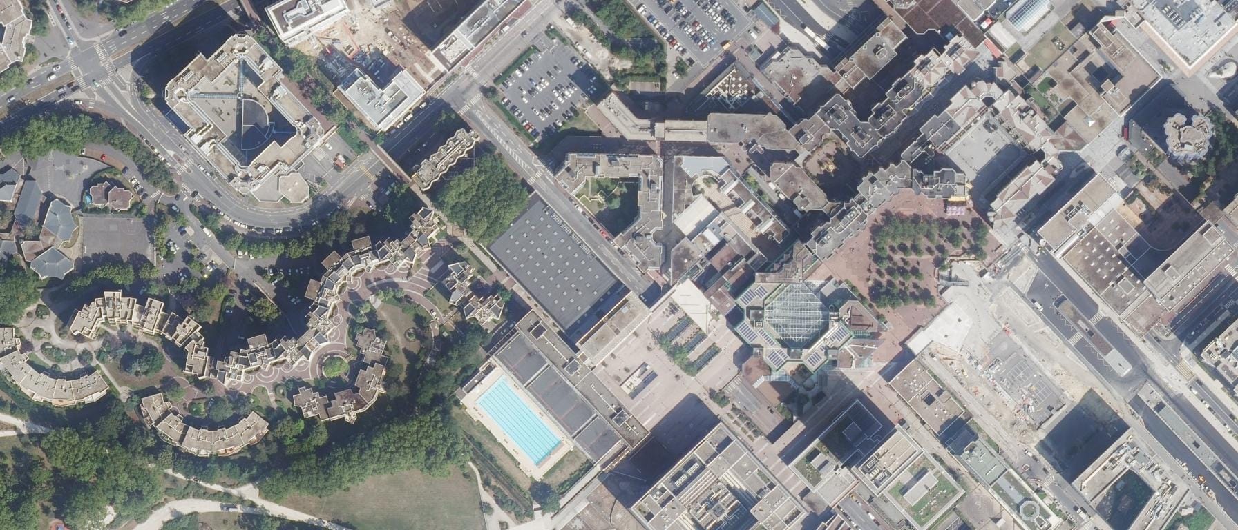 Vue aérienne de Ecole nationale supérieure d'arts de Paris-Cergy