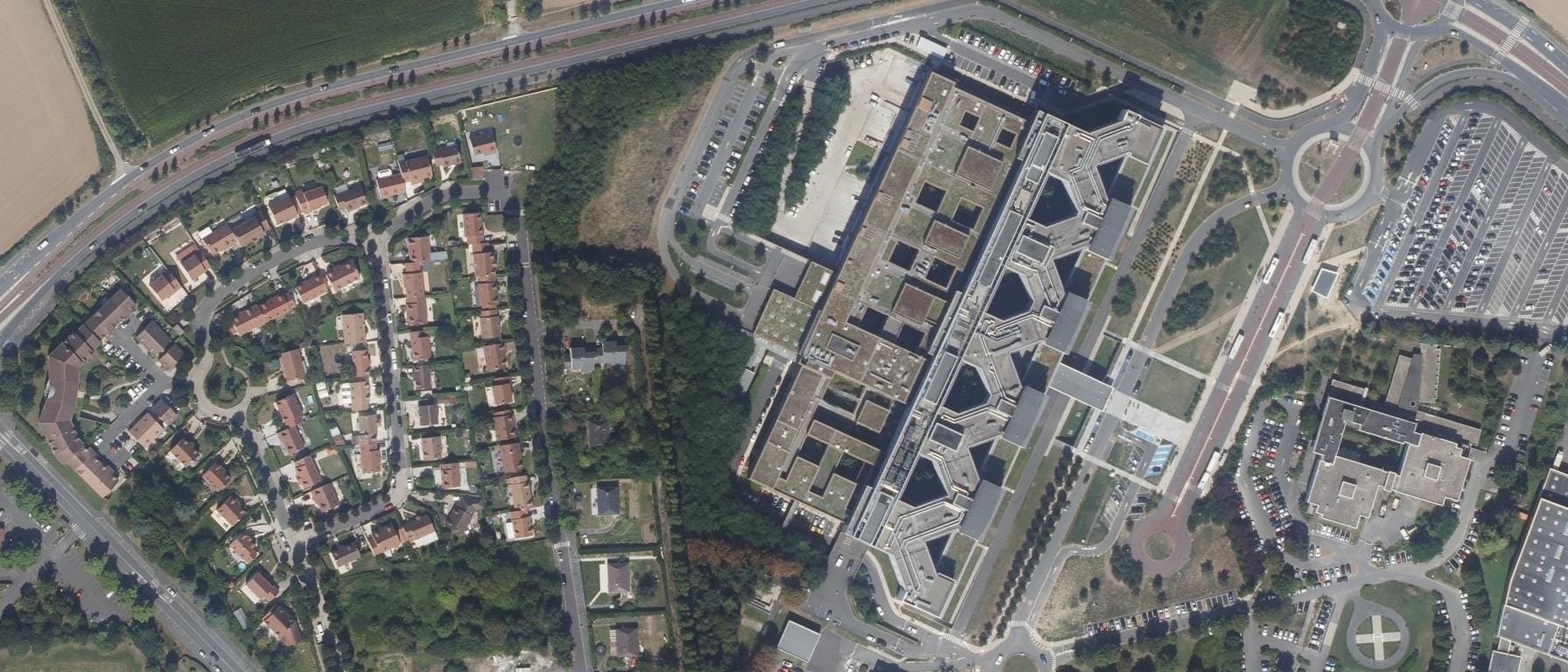 Vue aérienne de IFSI CH de Gonesse