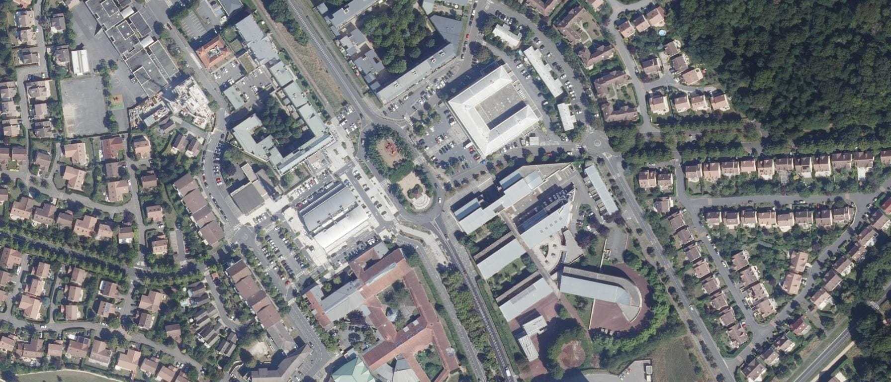 Vue aérienne de Lycée Camille Claudel