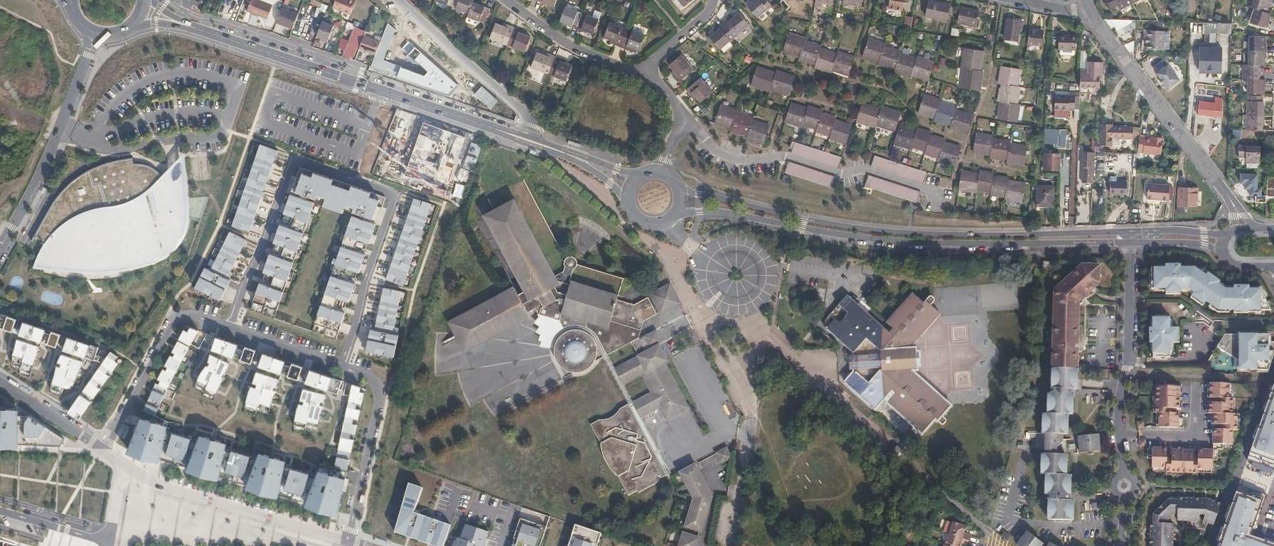 Vue aérienne de Lycée Montesquieu