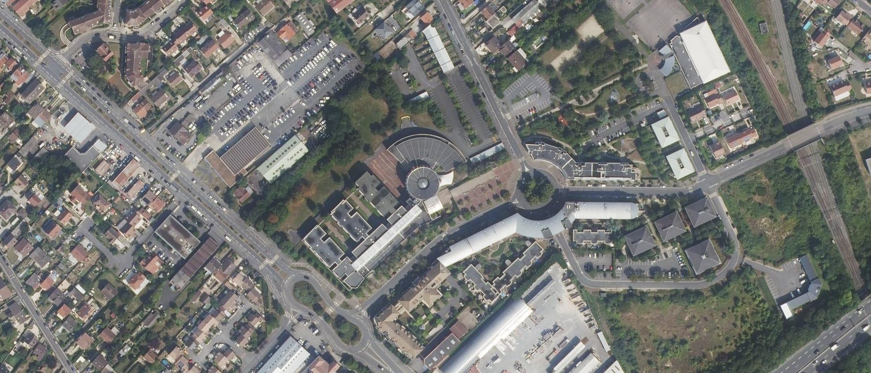 Vue aérienne de Lycée Edmond Rostand