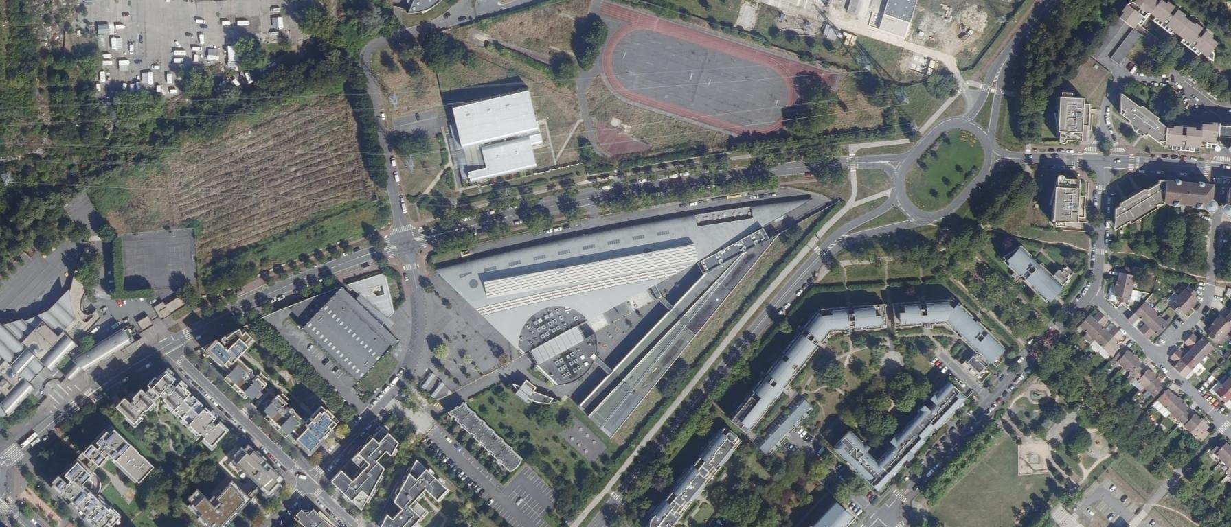 Vue aérienne de Lycée Jules Verne