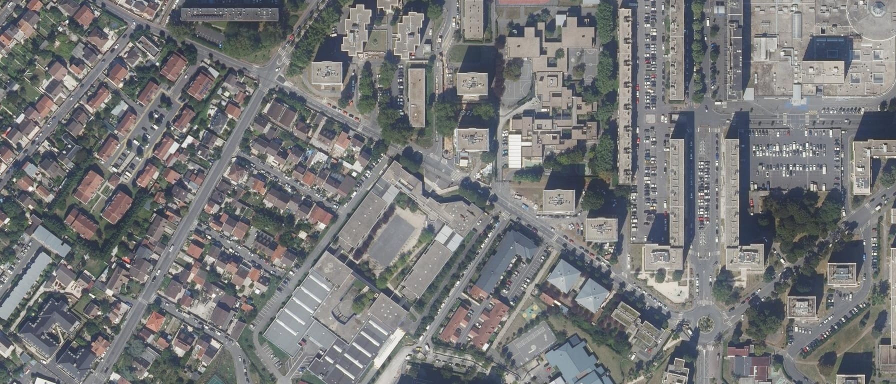 Vue aérienne de Lycée Arthur Rimbaud