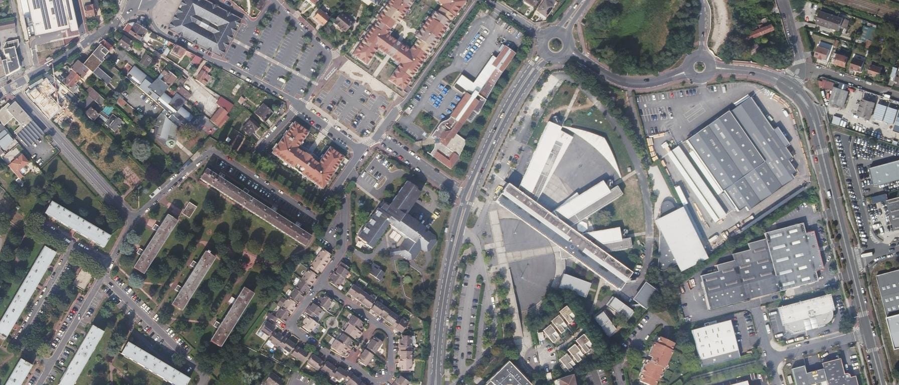Vue aérienne de Lycée George Sand
