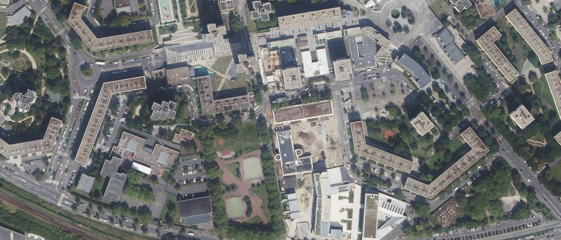 Vue aérienne de Lycée F. Et N. Leger