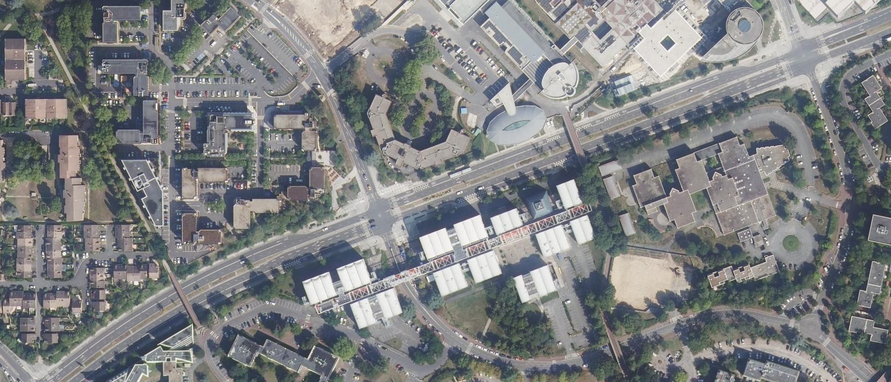 Vue aérienne de ECAM-EPMI - Ingénieur généraliste / Cycle préparatoire / Campus IPSL Cergy (95)