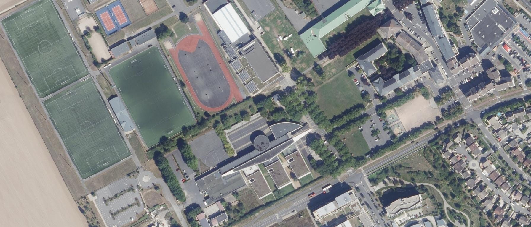 Vue aérienne de Lycée De L'Hautil