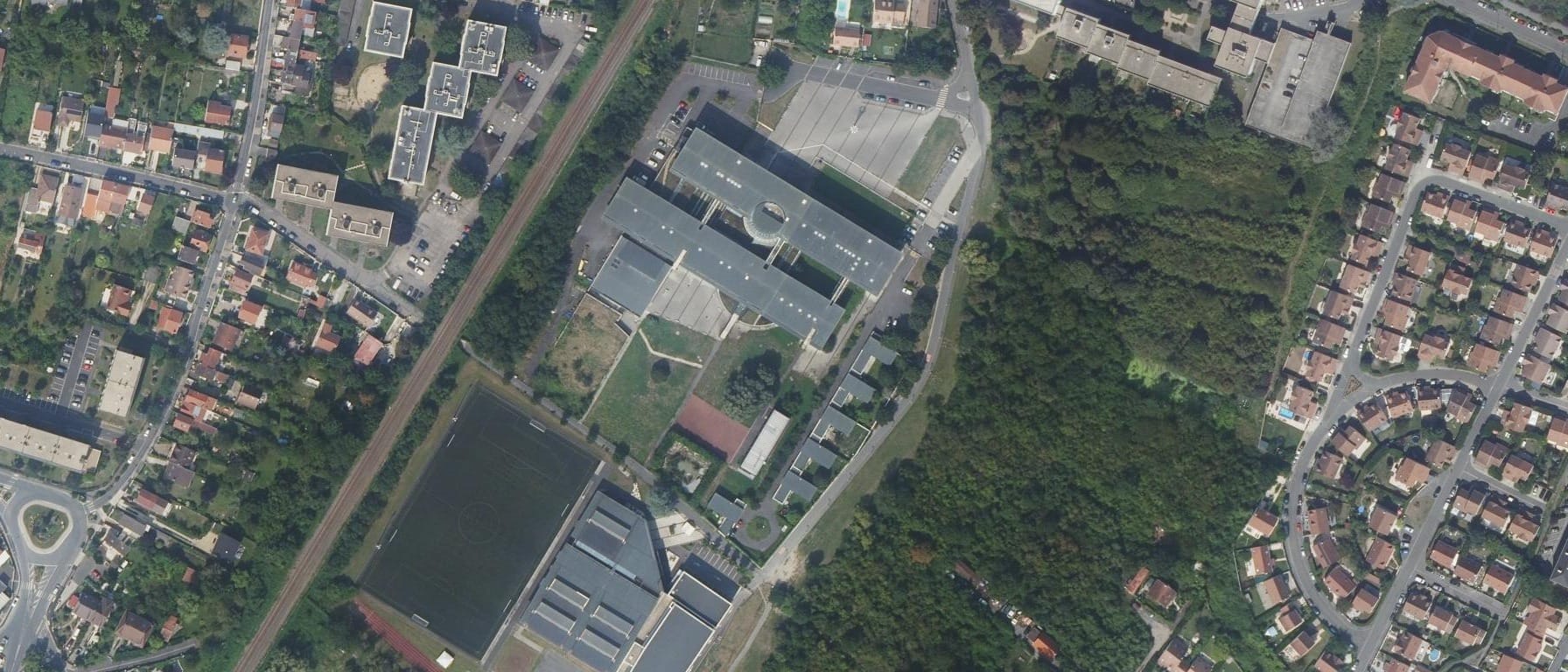 Vue aérienne de Lycée Camille Saint-Saens