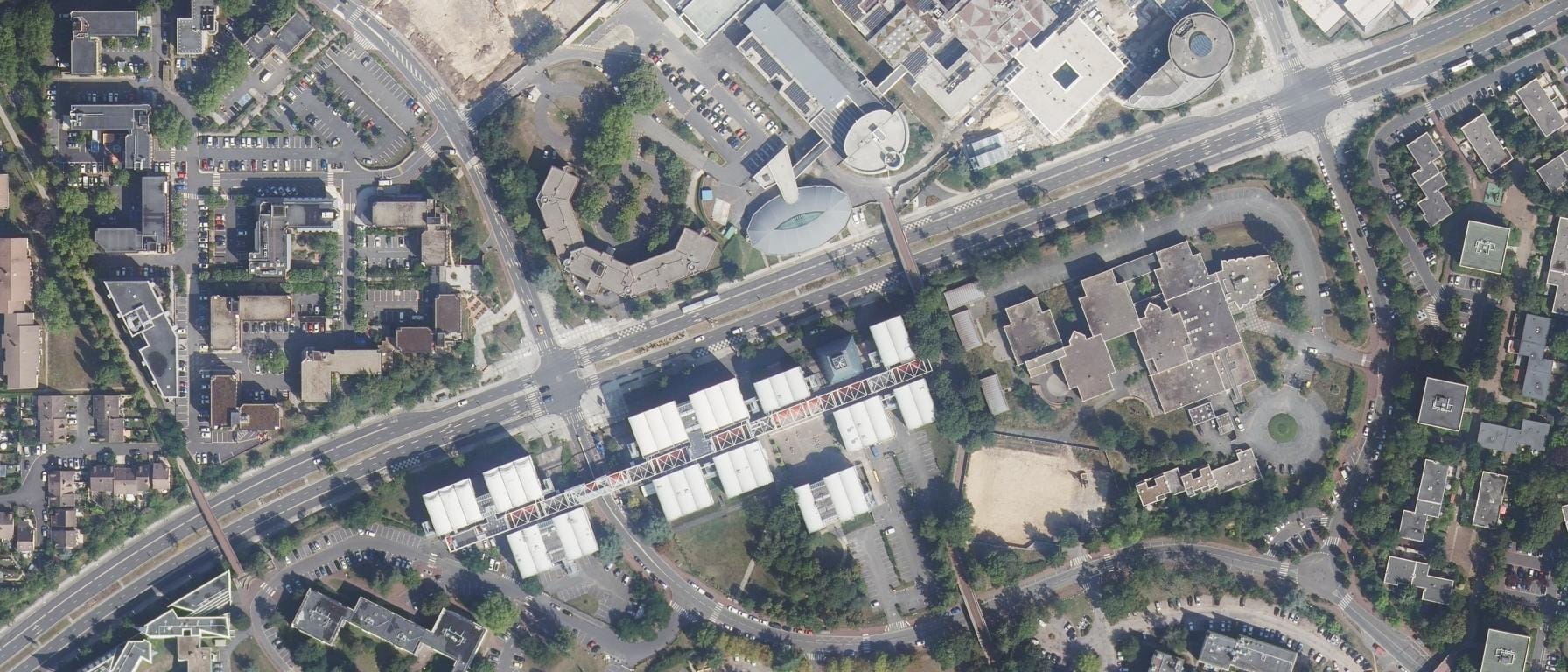 Vue aérienne de EPSS - Ecole Pratique de Service Social