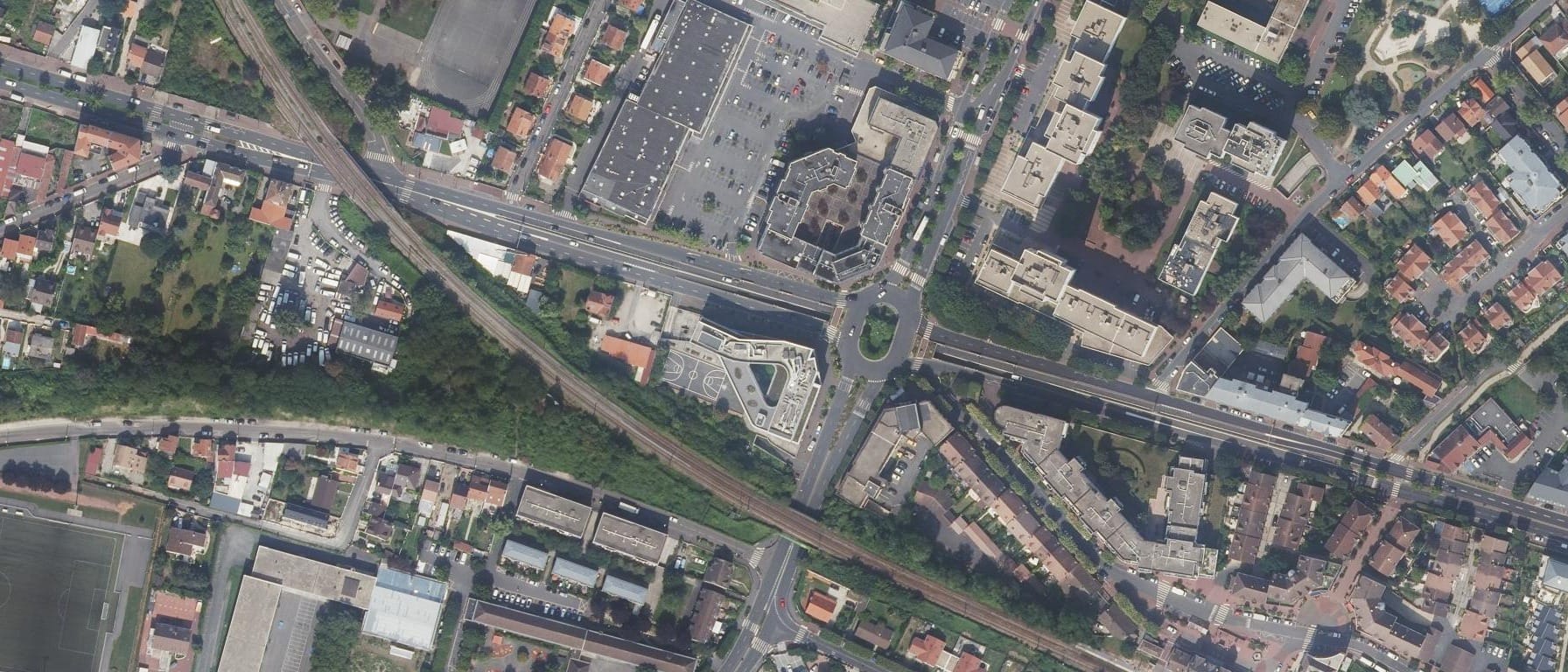 Vue aérienne de Site de formation d'apprentis - Ferrandi Paris Campus de Saint-Gratien
