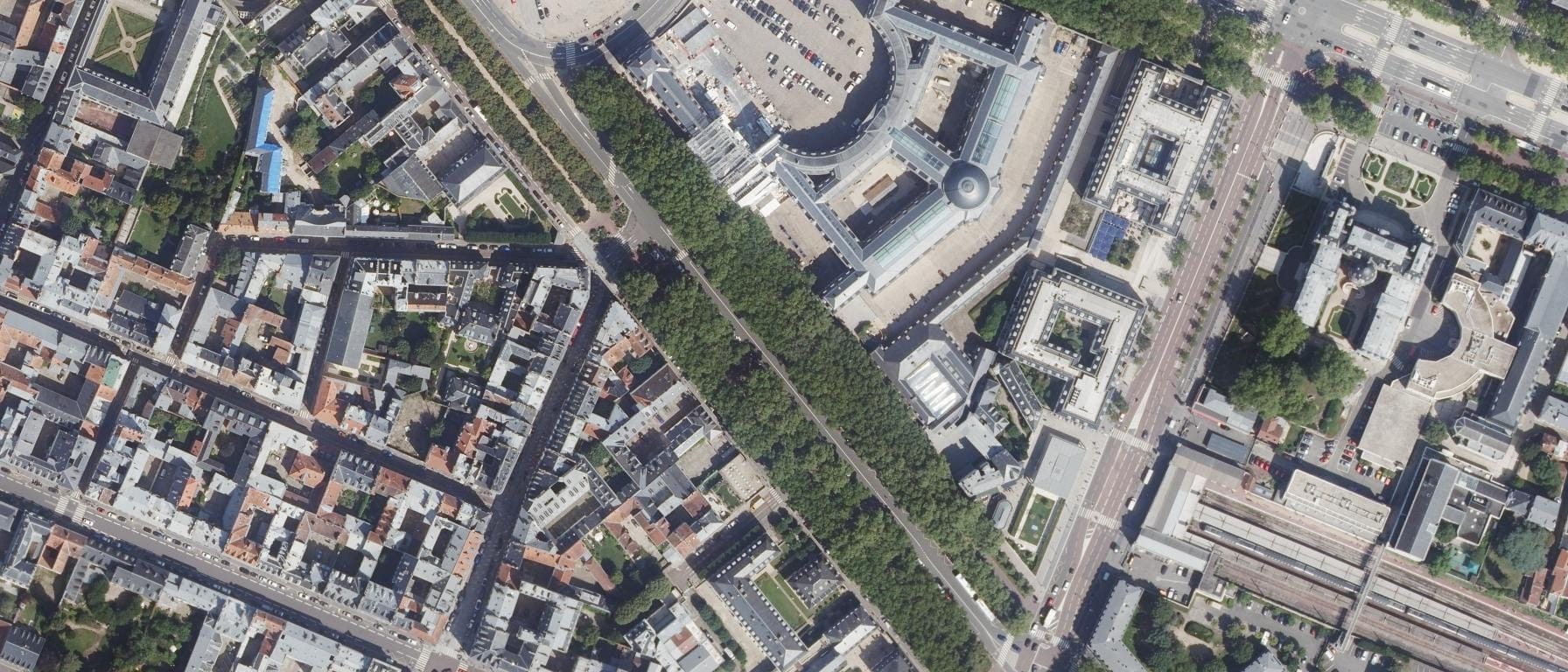 Vue aérienne de CY Tech - Cergy (95) / ENSA Versailles (78)  (95)