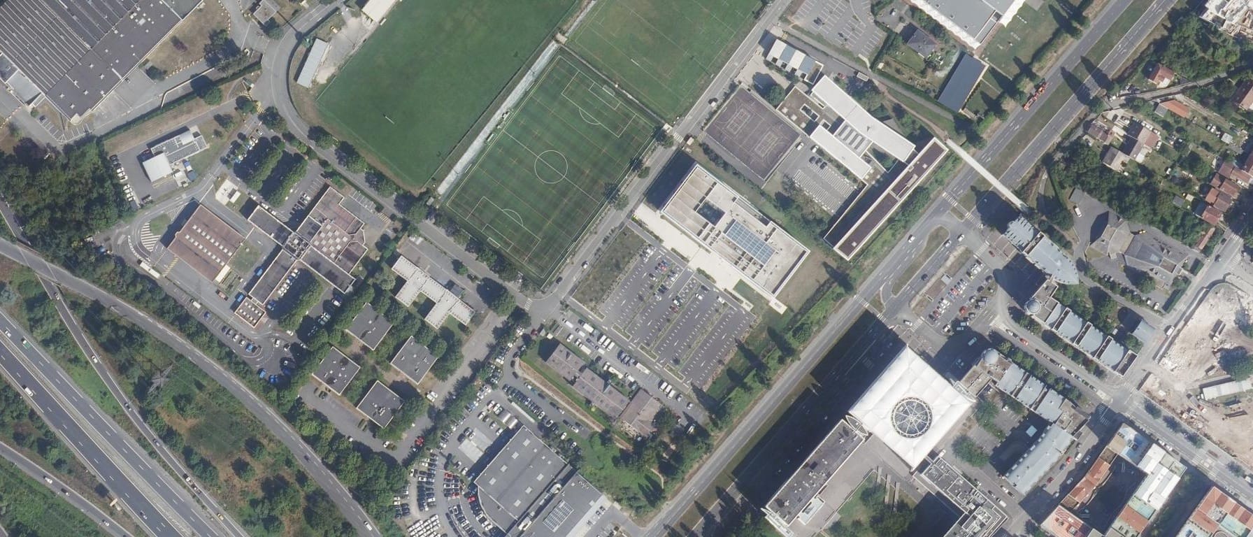 Vue aérienne de ESIEE-IT - CCI PARIS ILE DE FRANCE - Pontoise (95)