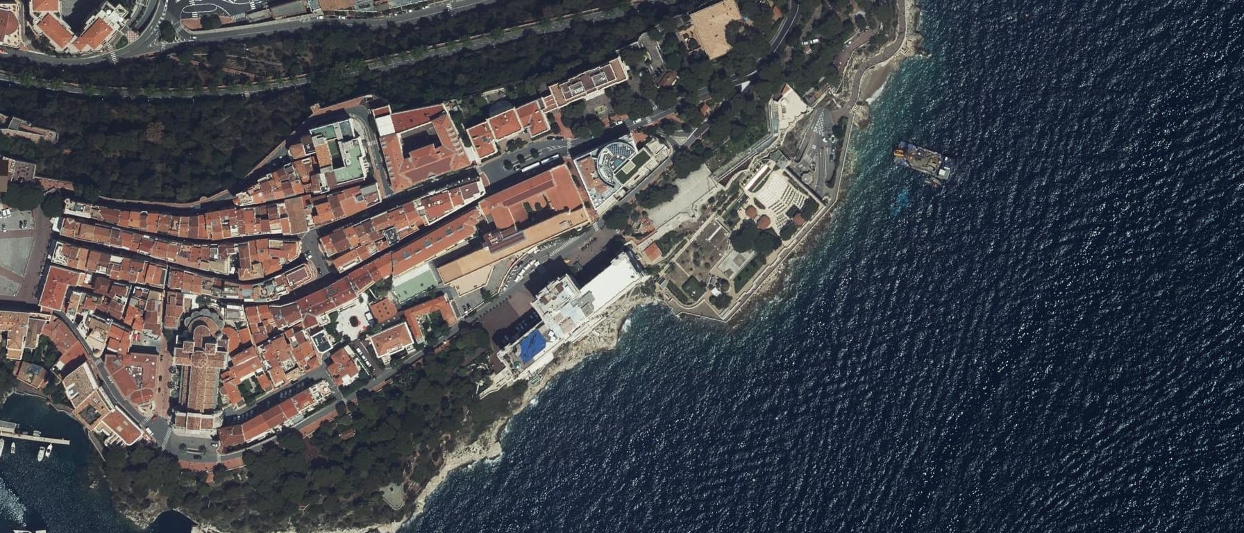 Vue aérienne de Ecole supérieure d'arts plastiques de la ville de Monaco - Pavillon Bosio