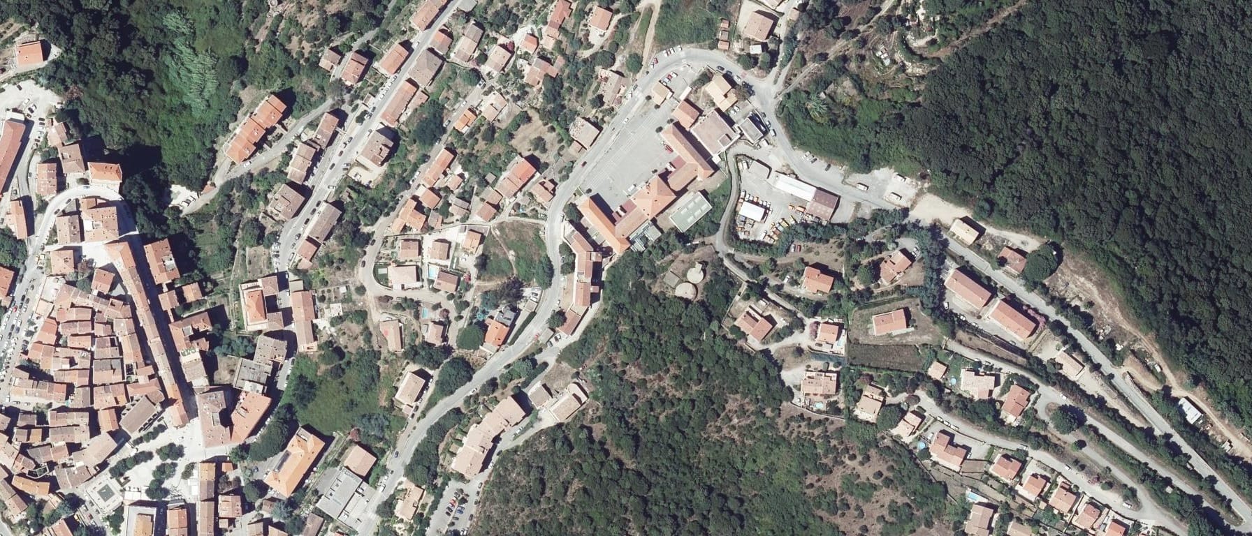 Vue aérienne de Lycée Georges Clemenceau