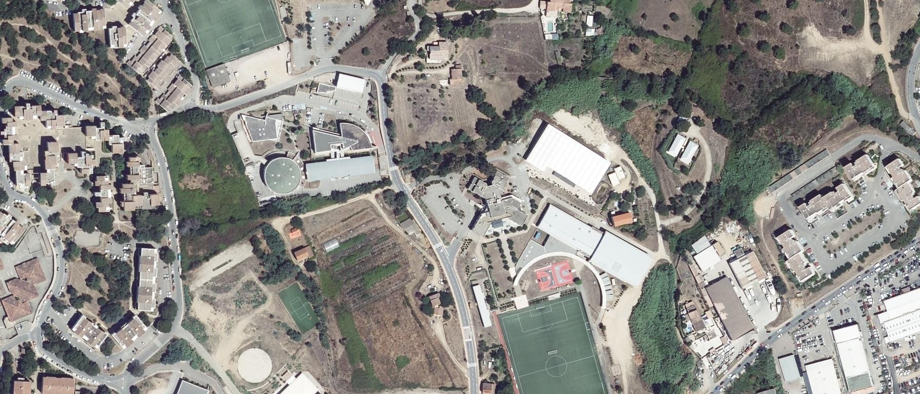 Vue aérienne de CFA du sport et de l'animation du CSJC