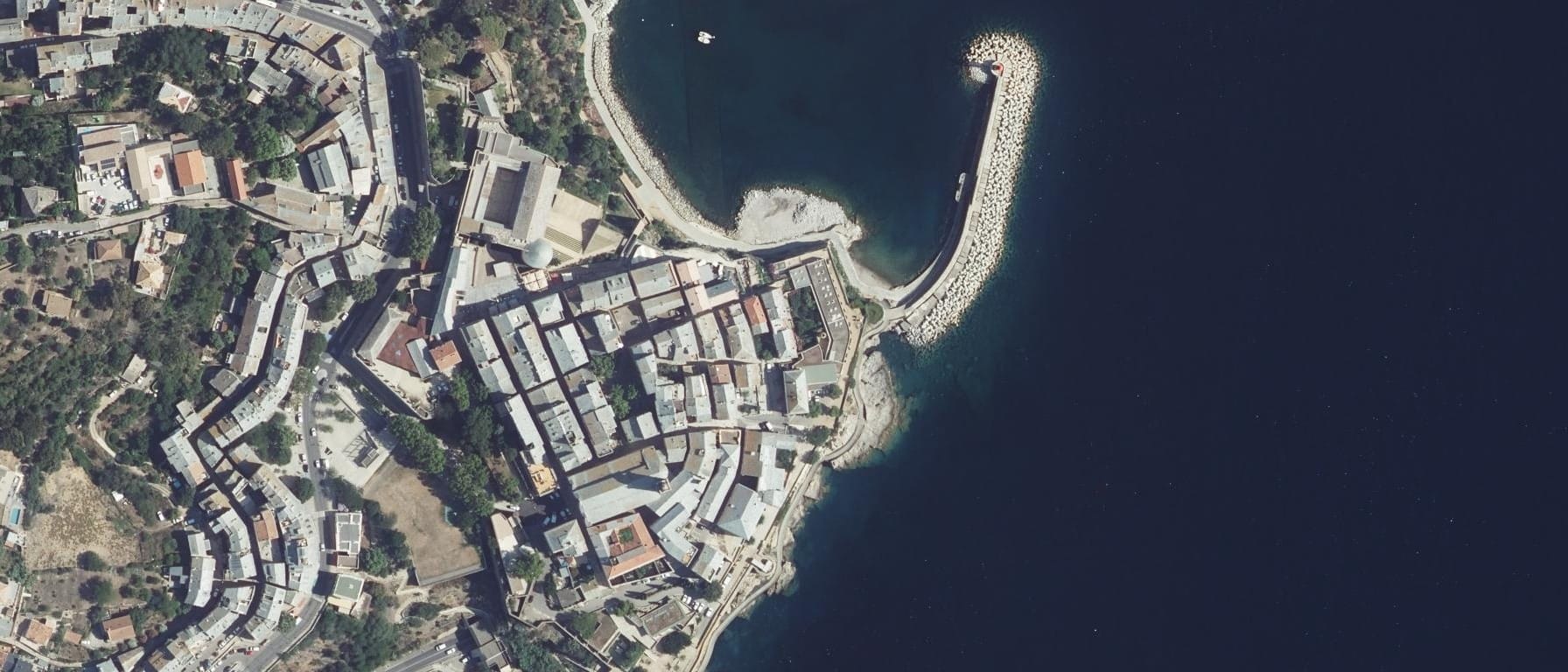 Vue aérienne de Lycée professionnel maritime et aquacole de Bastia