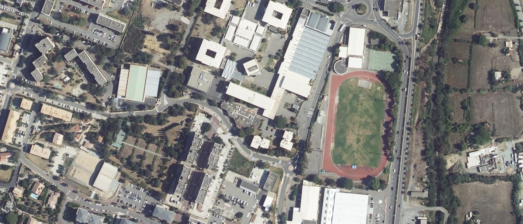 Vue aérienne de Lycée Paul Vincensini