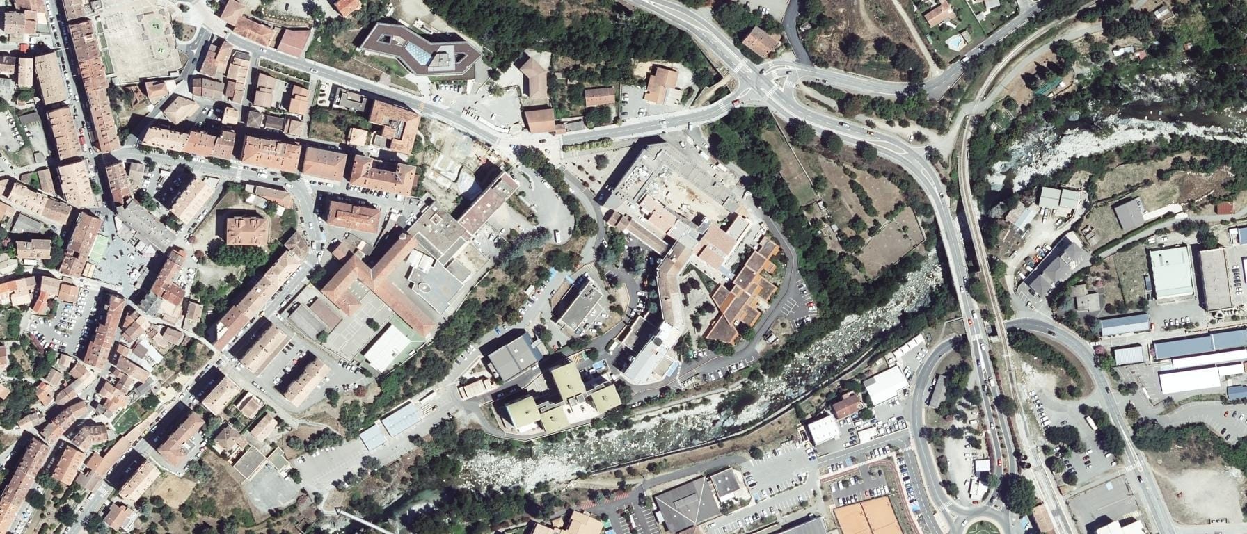 Vue aérienne de Université de Corte
