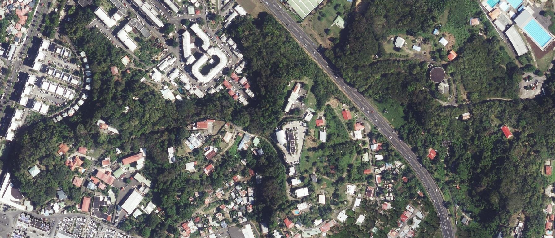Vue aérienne de Lycée La Perseverance