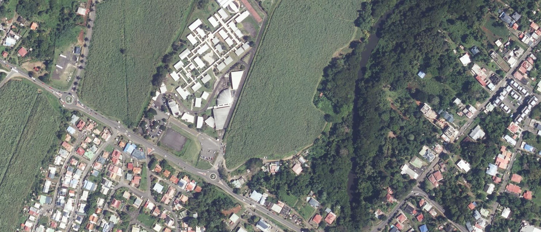 Vue aérienne de Lycée Sonny RUPAIRE