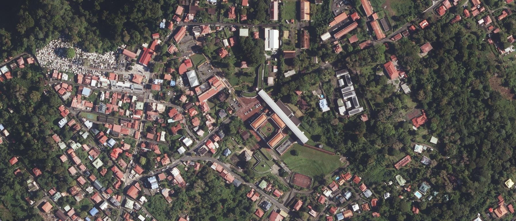 Vue aérienne de Université des Antilles - Pôle Guadeloupe (Saint-Claude)