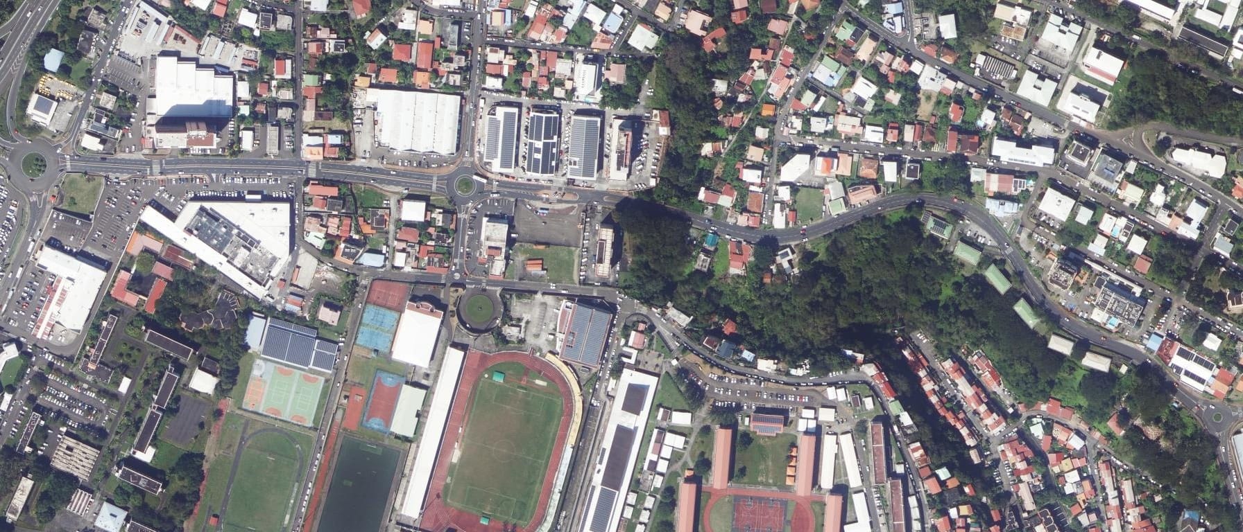 Vue aérienne de Lycée Bellevue (Fort-de-France - 972)