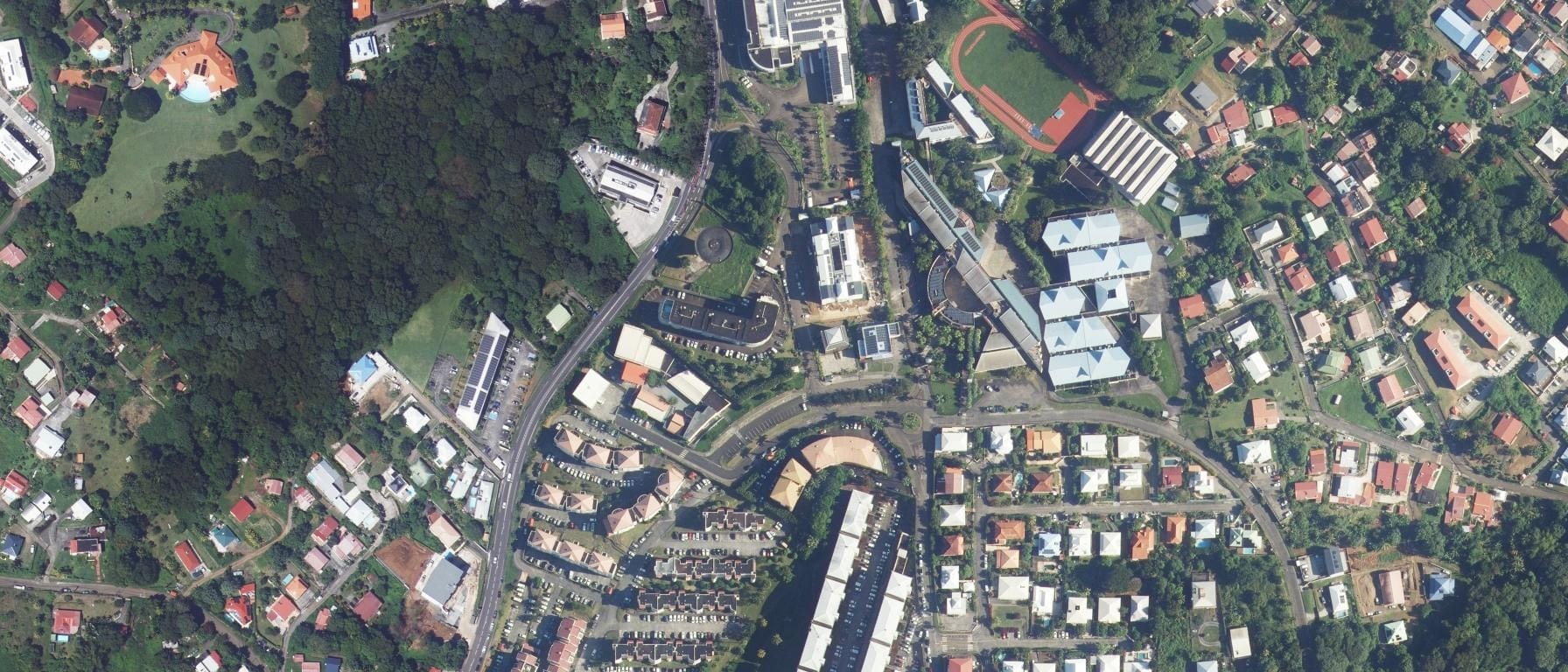 Vue aérienne de Lycée Acajou 2