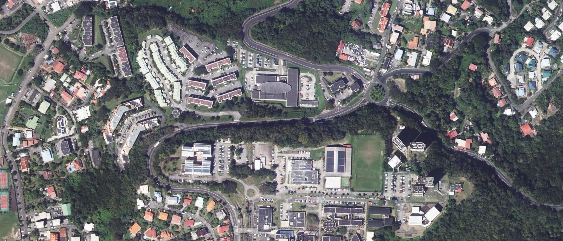 Vue aérienne de EGC Martinique