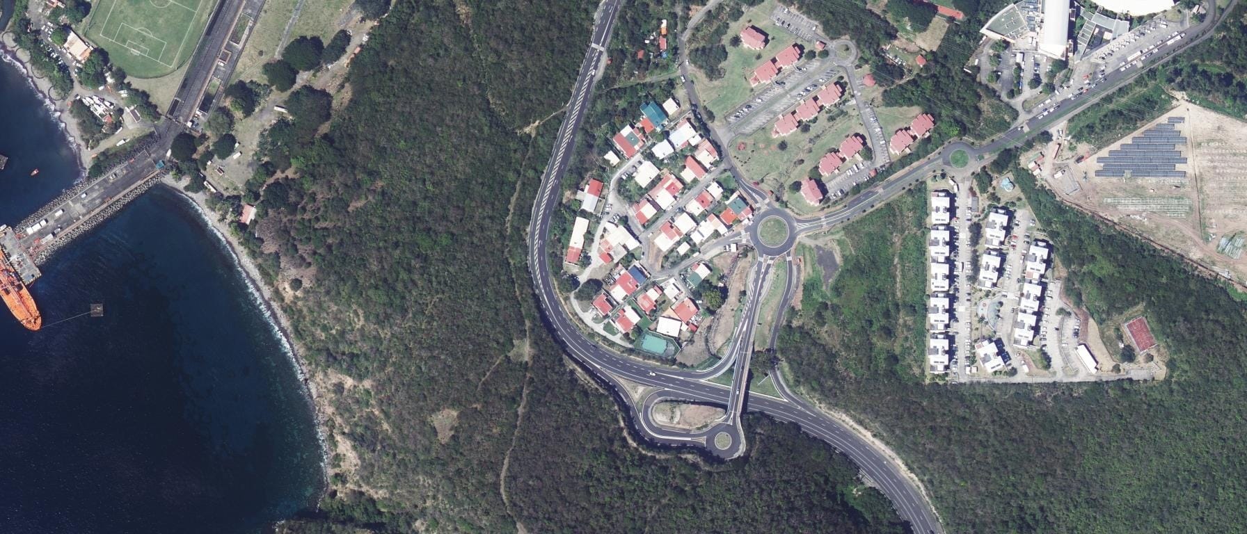 Vue aérienne de Lycée du Nord Caraibe