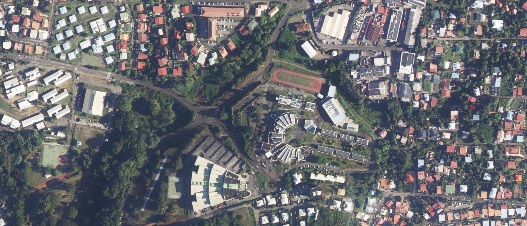 Vue aérienne de Lycée Paulette NARDAL