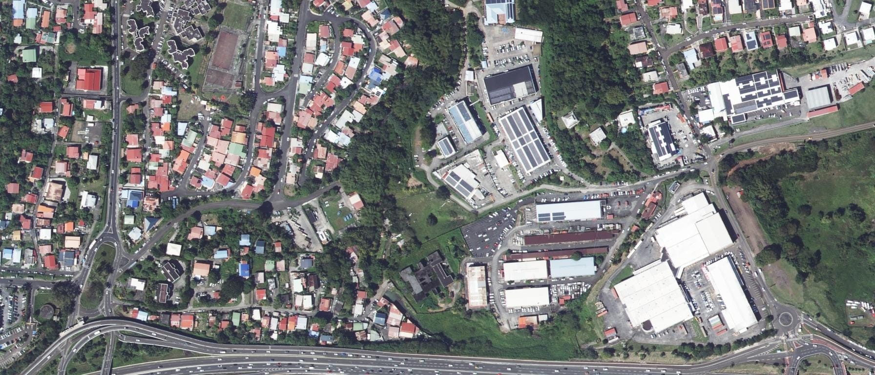 Vue aérienne de CFA Fore Martinique
