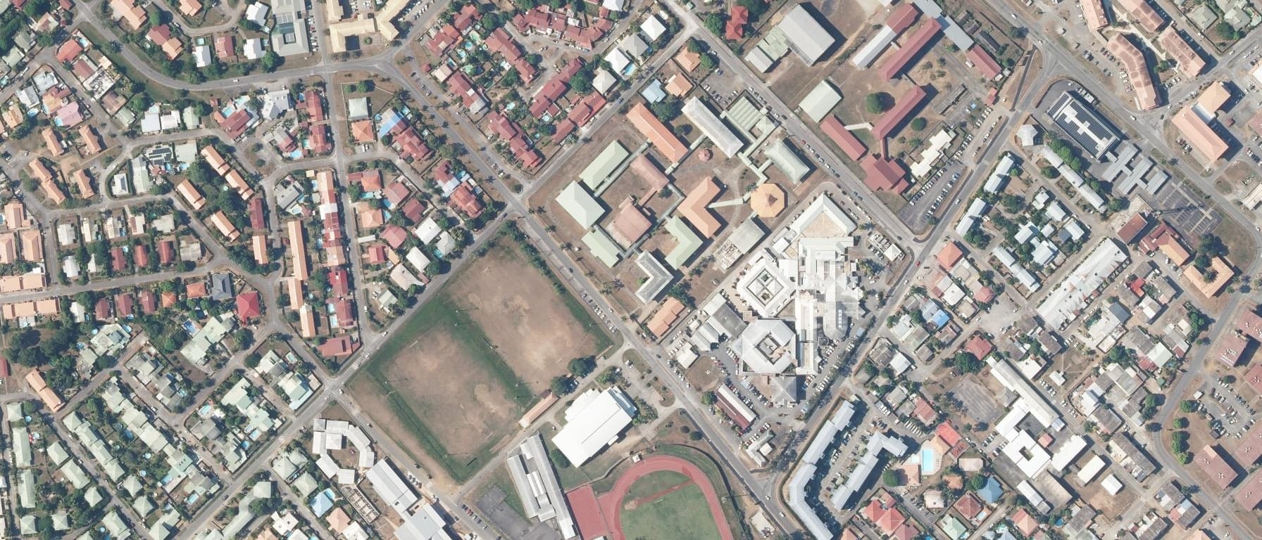 Vue aérienne de Lycée Gaston Monnerville